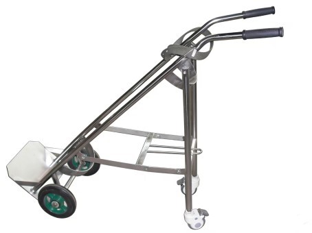 B30全不銹鋼氧氣瓶推車